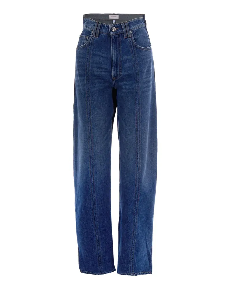 SPORTMAX panelled high-waisted jeans - Blau Blau