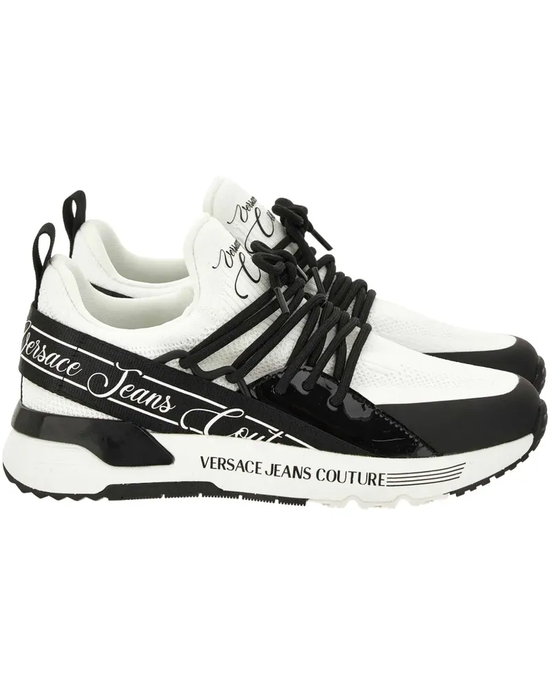 Versace Jeans Sneakers mit Logo - Weiß Weiß