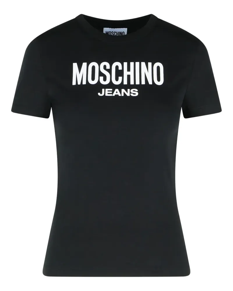 Moschino T-Shirt mit Logo-Print - Schwarz Schwarz