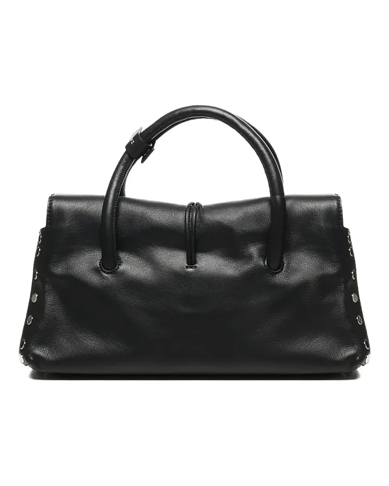 Zanellato Kleiner Dotta Centauro Tote Bag mit Nieten - Schwarz Schwarz