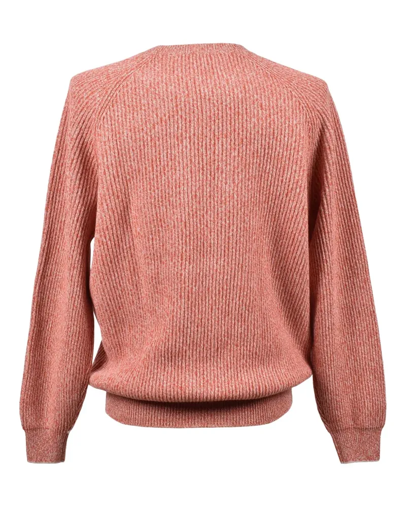 Brunello Cucinelli Gerippter Pullover - Orange Orange