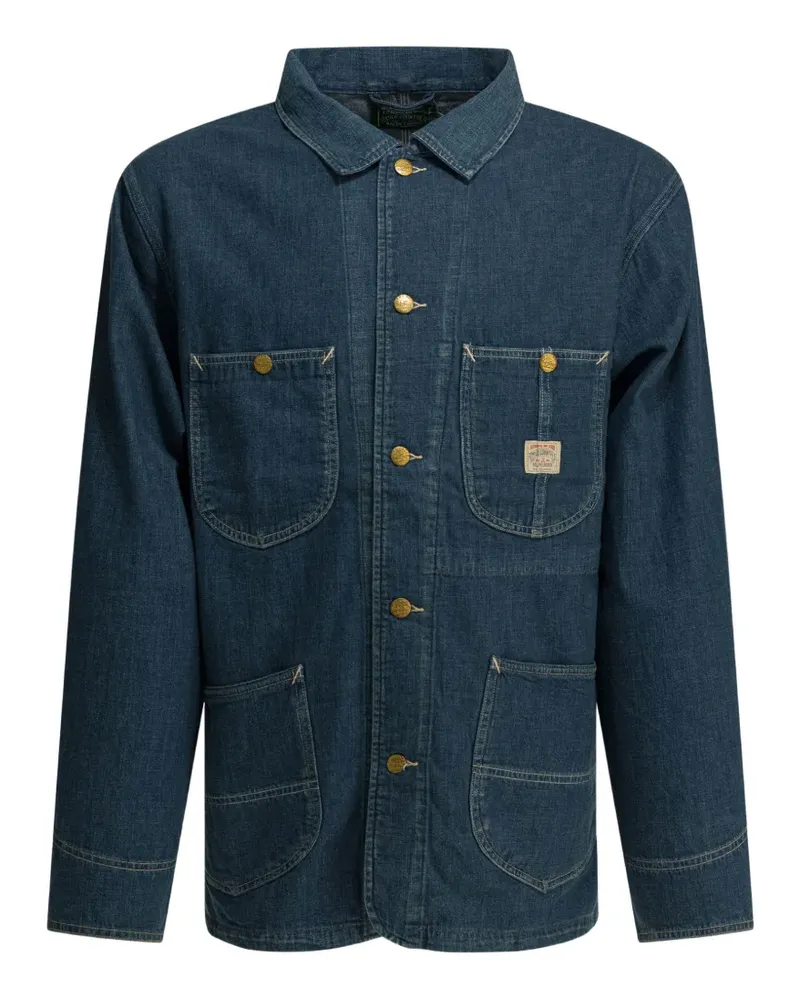 Ralph Lauren Waldron logo-patch denim jacket - Blau Blau