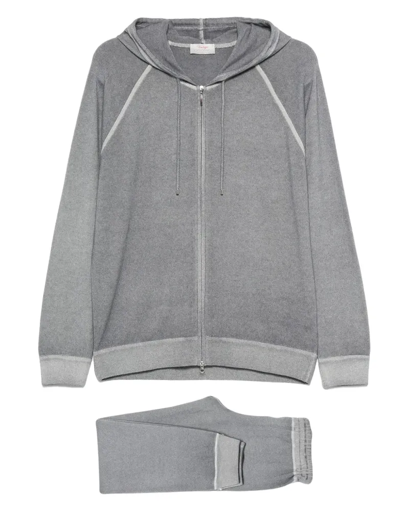 Gran Sasso hooded zip-up tracksuit - Grau Grau