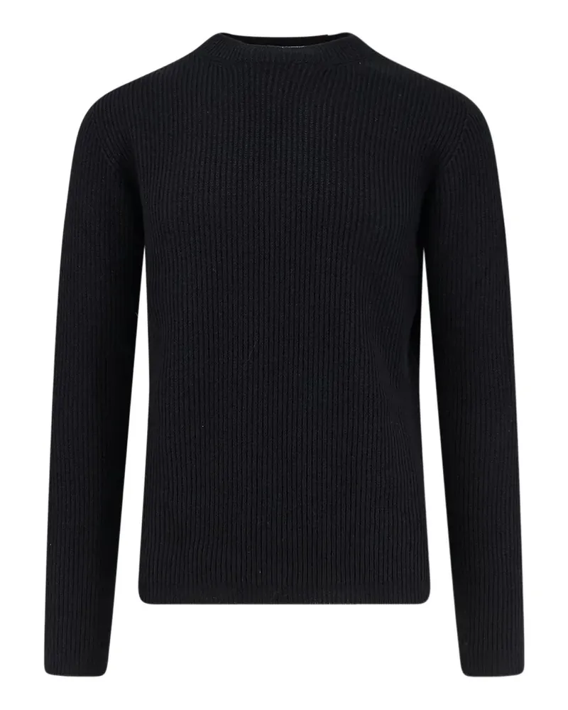 Alpha Studio Gerippter Pullover - Schwarz Schwarz