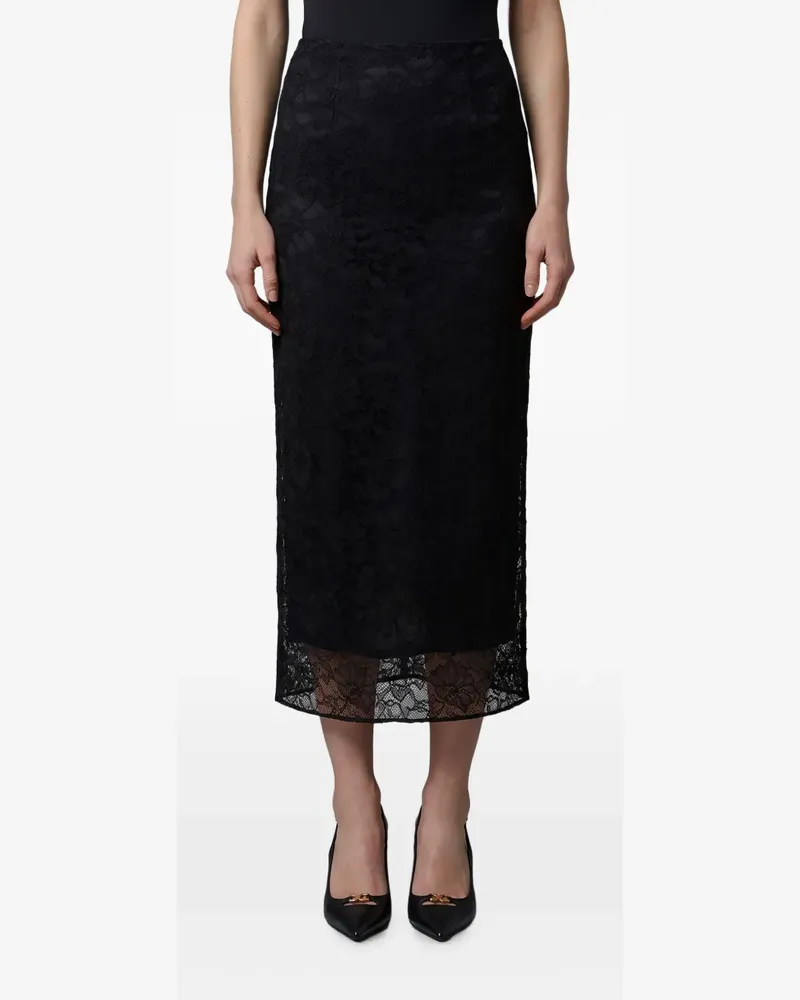 Dolce & Gabbana Midirock aus Spitze - Schwarz Schwarz