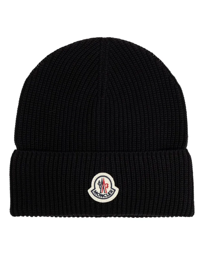 Moncler Beanie aus Baumwolle - Schwarz Schwarz
