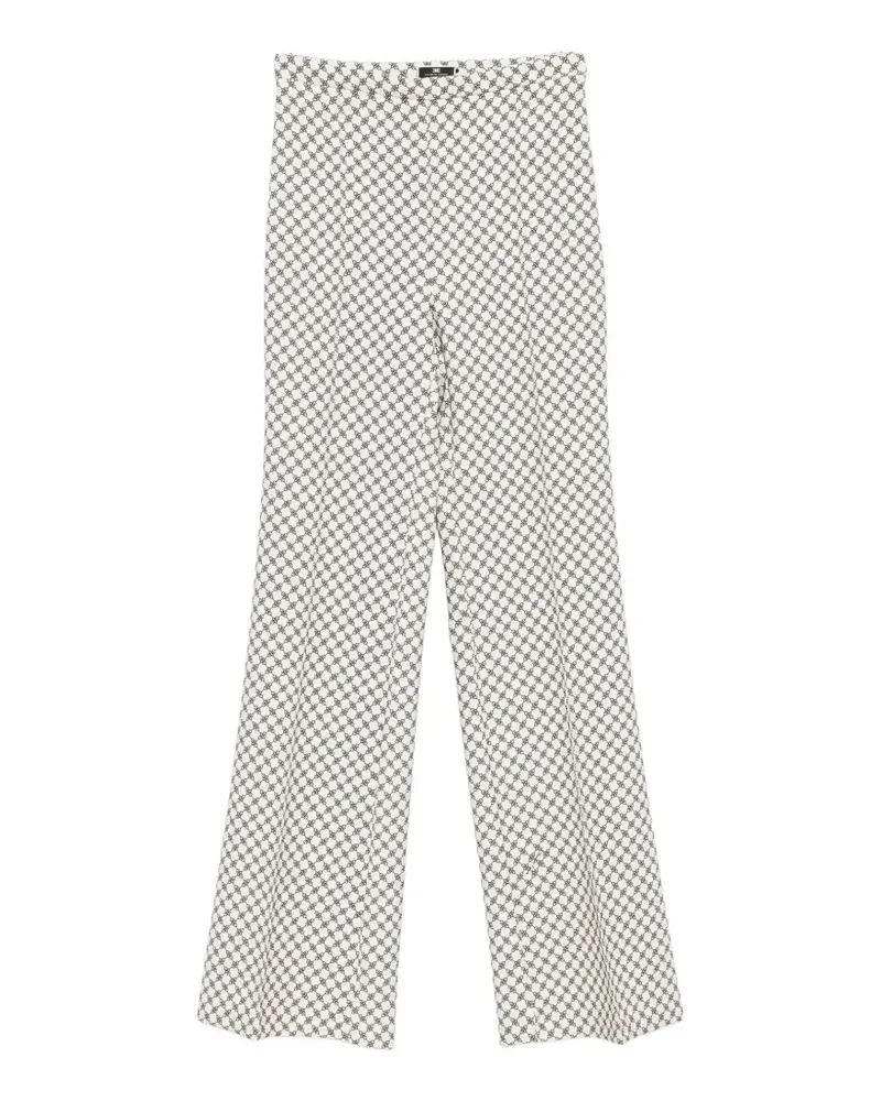 Elisabetta Franchi Hose mit Monogramm-Print - Nude Nude