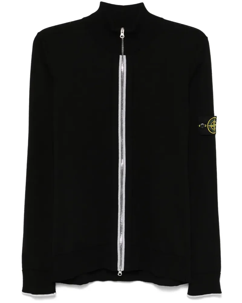 Stone Island Cardigan aus Bio-Baumwolle - Schwarz Schwarz
