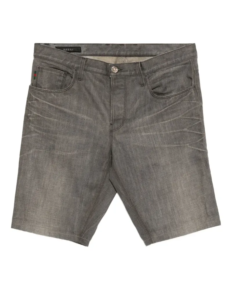 Gucci Klassische Jeans-Shorts - Grau Grau
