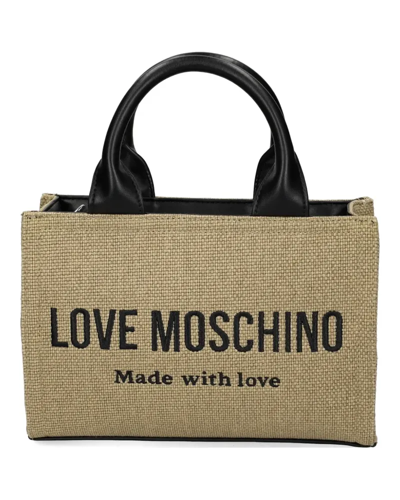 Moschino Shopper mit Logo - Nude Nude