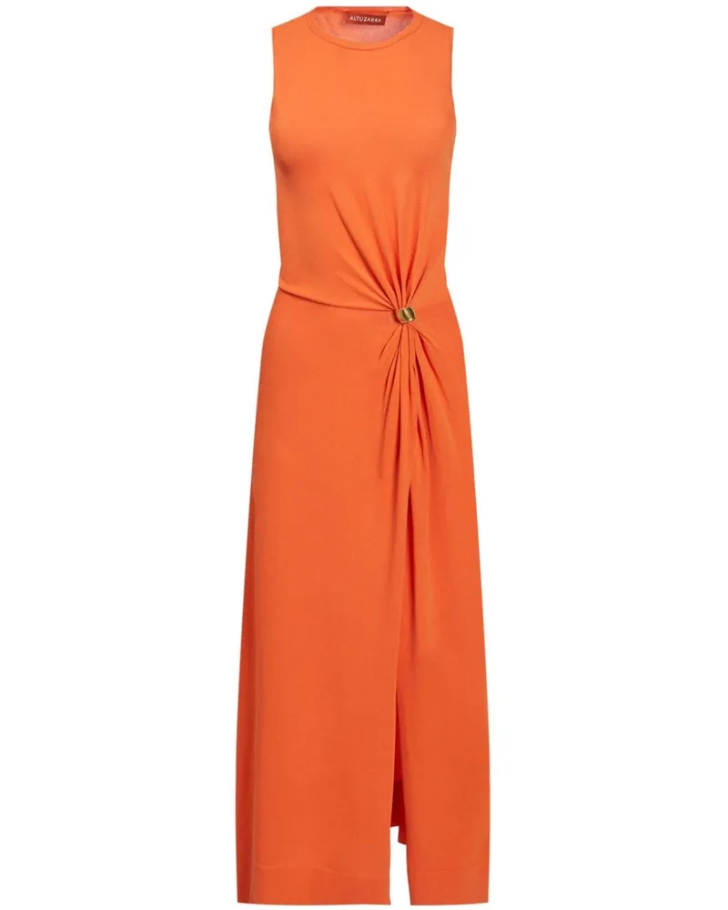 Altuzarra Gerafftes Saralien Kleid Orange