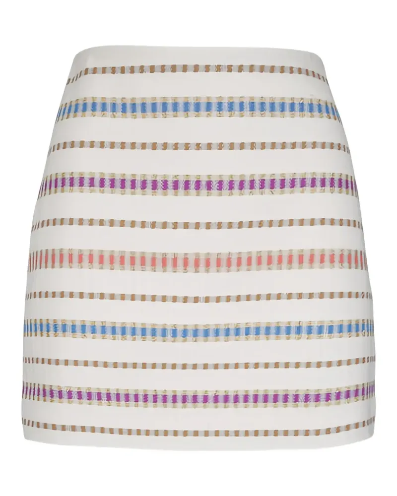 Veronica Beard striped tweed skirt - Nude Nude