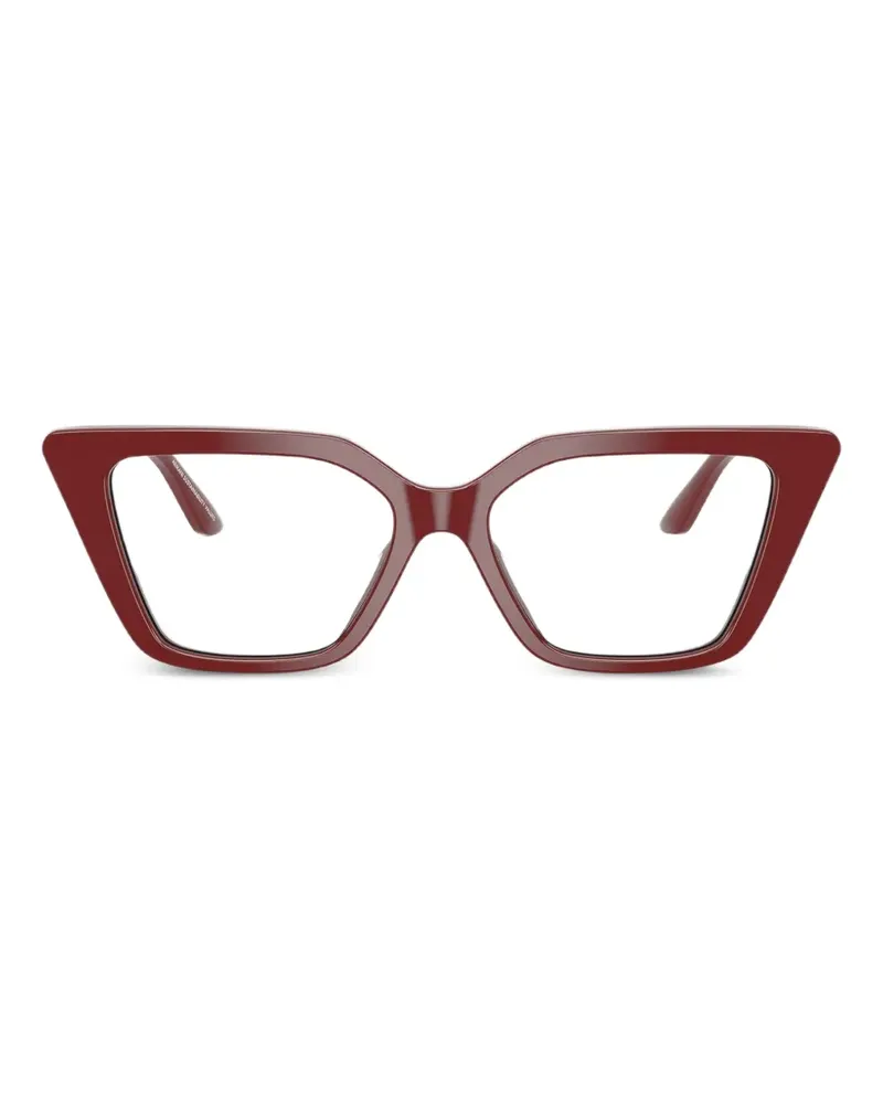 Emporio Armani Geometrische Brille - Rot Rot