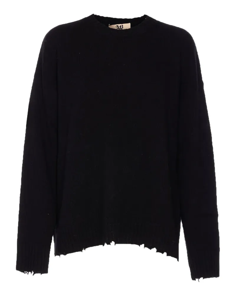 Aniye By Pullover mit ungesäumten Kanten - Schwarz Schwarz