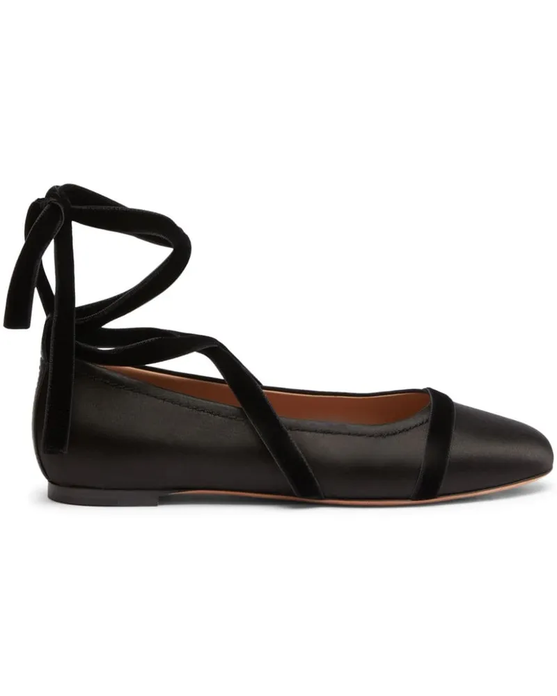 Malone Souliers Spencer Ballerinas - Schwarz Schwarz