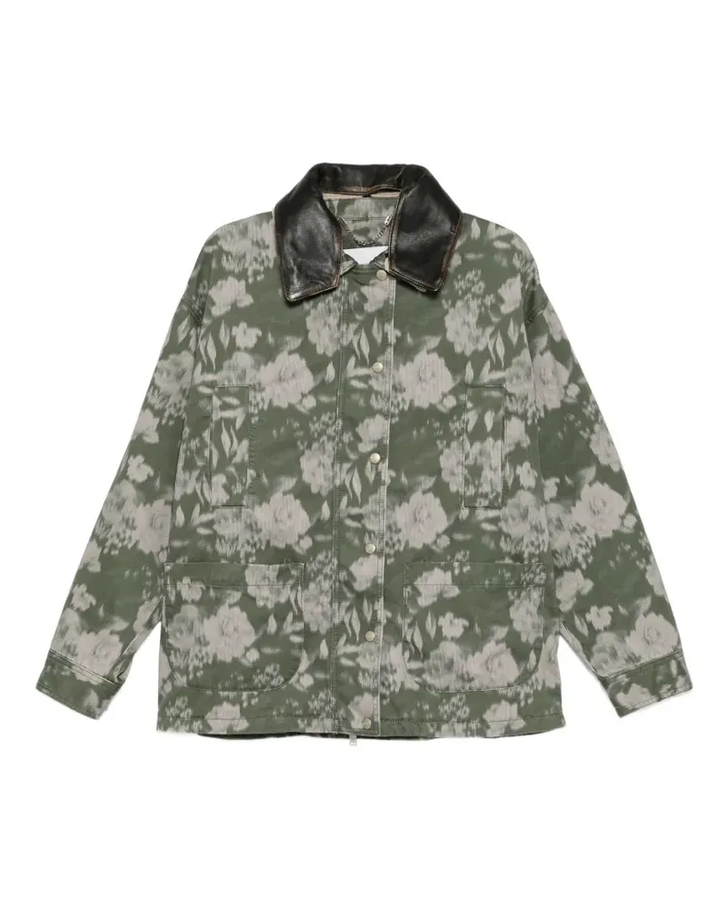 HALFBOY floral parka - Grün Grün
