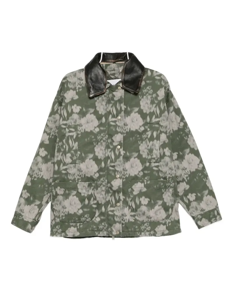 HALFBOY floral parka - Grün Grün
