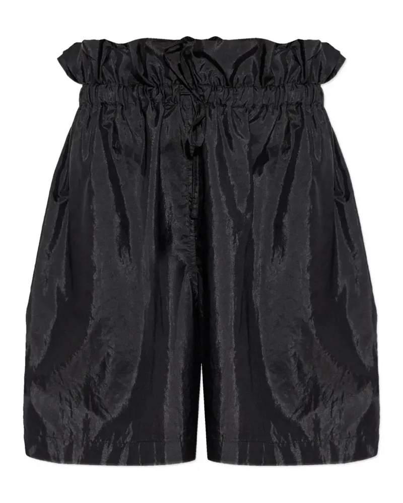 Jil Sander ruffled shorts - Schwarz Schwarz