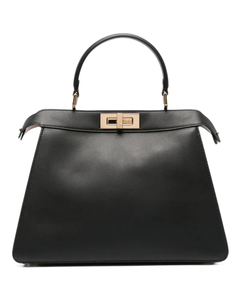 Fendi Mittelgroße Peekaboo Iseeu Handtasche - Schwarz Schwarz