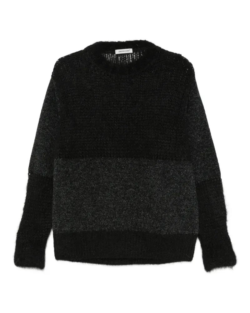Undercover Pullover in Colour-Block-Optik - Schwarz Schwarz