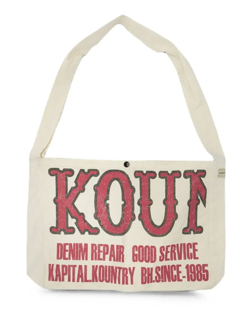 KAPITAL Kountry Factory Book Bag shoulder bag - Nude Nude