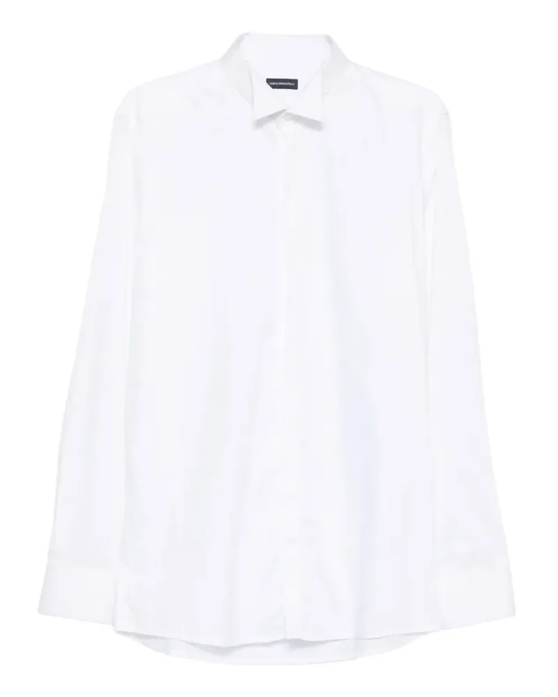 Carlo Pignatelli wing-collar long-sleeve shirt - Weiß Weiß