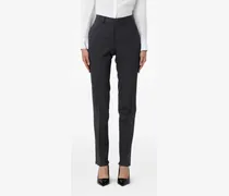 high-waisted tailored trousers - Grau