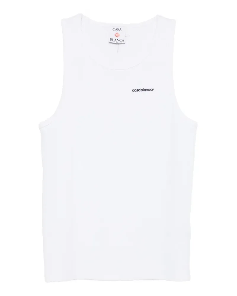 Casablanca Paris logo-print tank top - Weiß Weiß