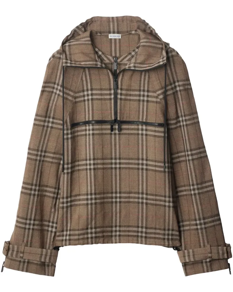 Burberry Karierter Hoodie - Nude Nude