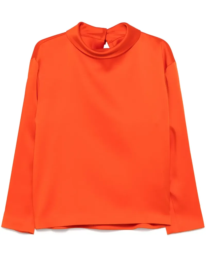Carven Klassische Satinbluse - Orange Orange