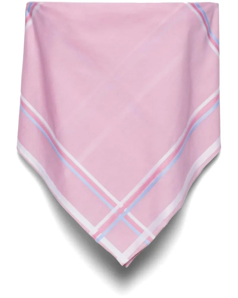 Prada Kariertes Bandana-Oberteil - Rosa Rosa