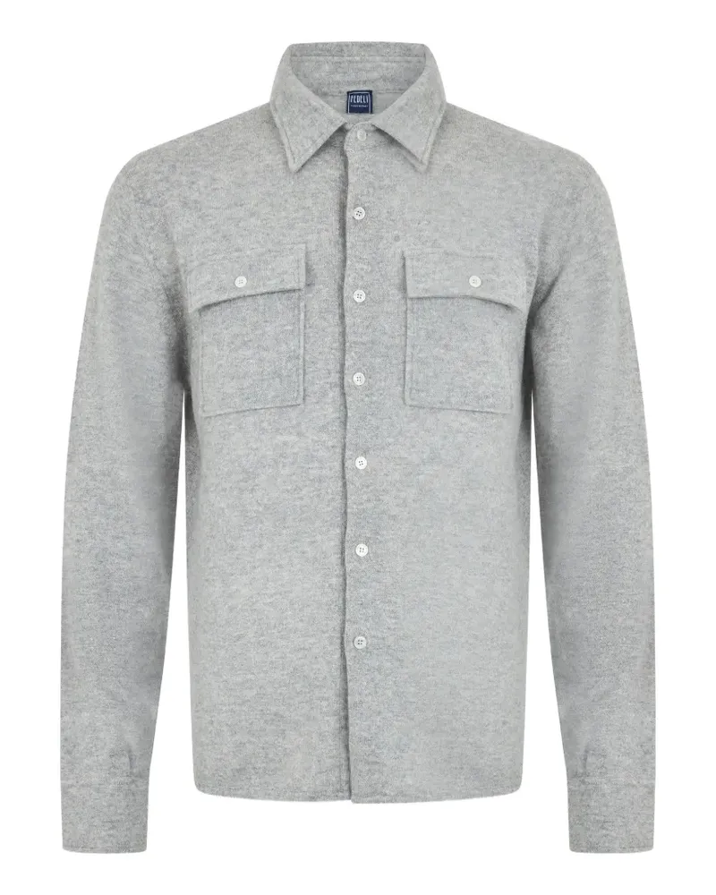 Fedeli knit button-up sweater - Grau Grau