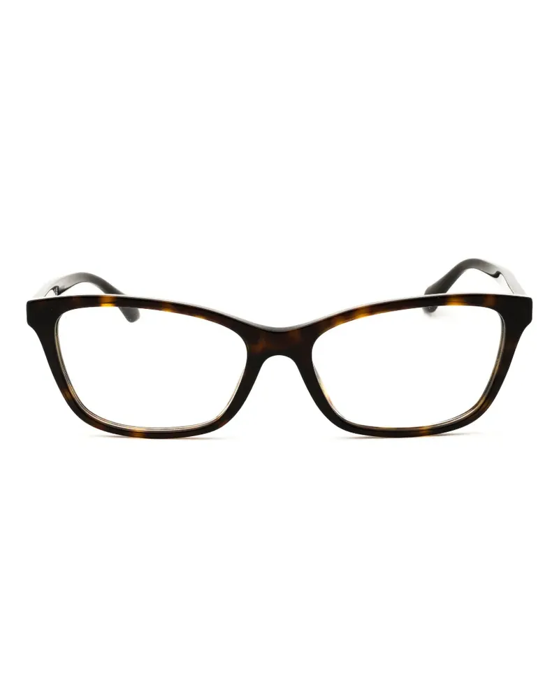 Versace Eckige Brille mit Schildpattmuster - Braun Braun