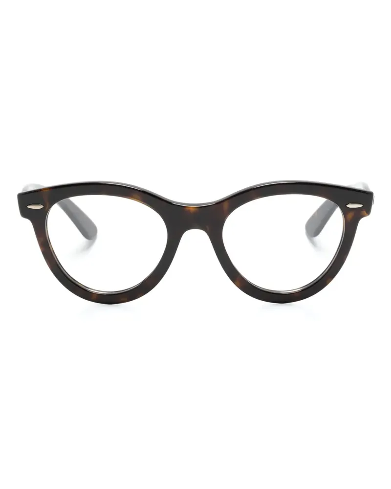 Ray Ban Wayfarer Way Brille mit rundem Gestell - Braun Braun