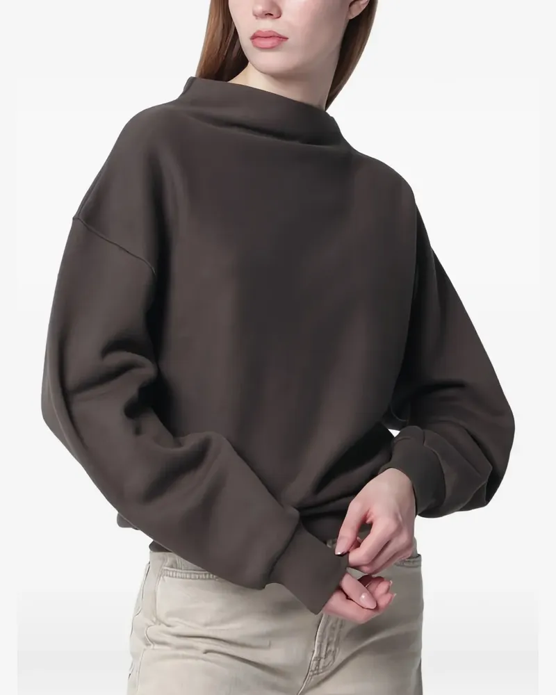 6397 Drapiertes Sweatshirt - Braun Braun