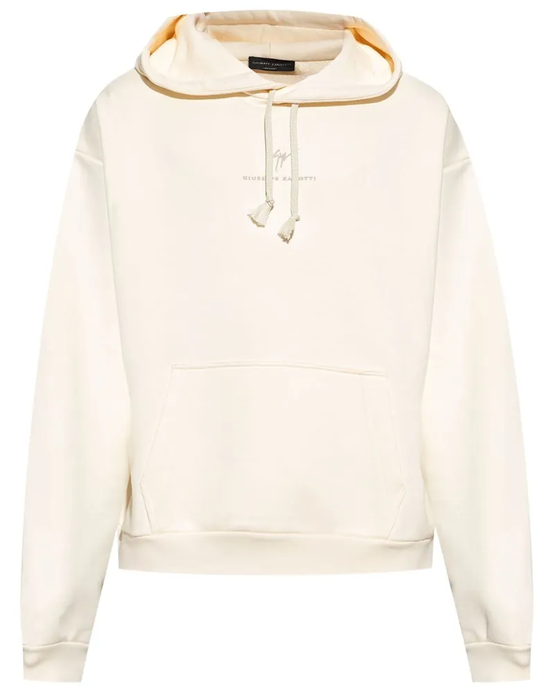 Giuseppe Zanotti Hoodie mit Logo-Stickerei - Nude Nude