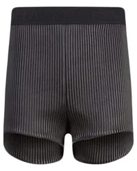 RTA Gerippte Shorts Schwarz