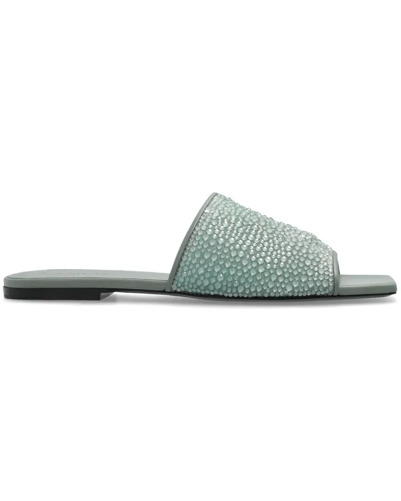 Lanvin Sandalen mit Kristallen - Grün Grün