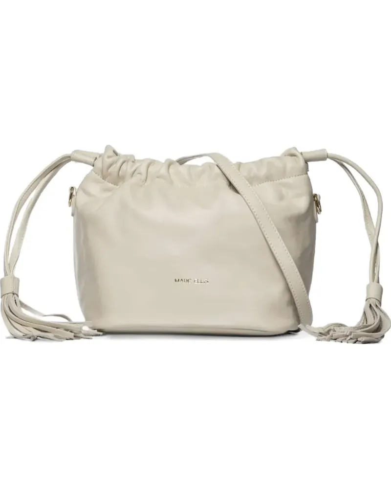 MARC ELLIS tassel-detail drawstring bucket bag - Weiß Weiß