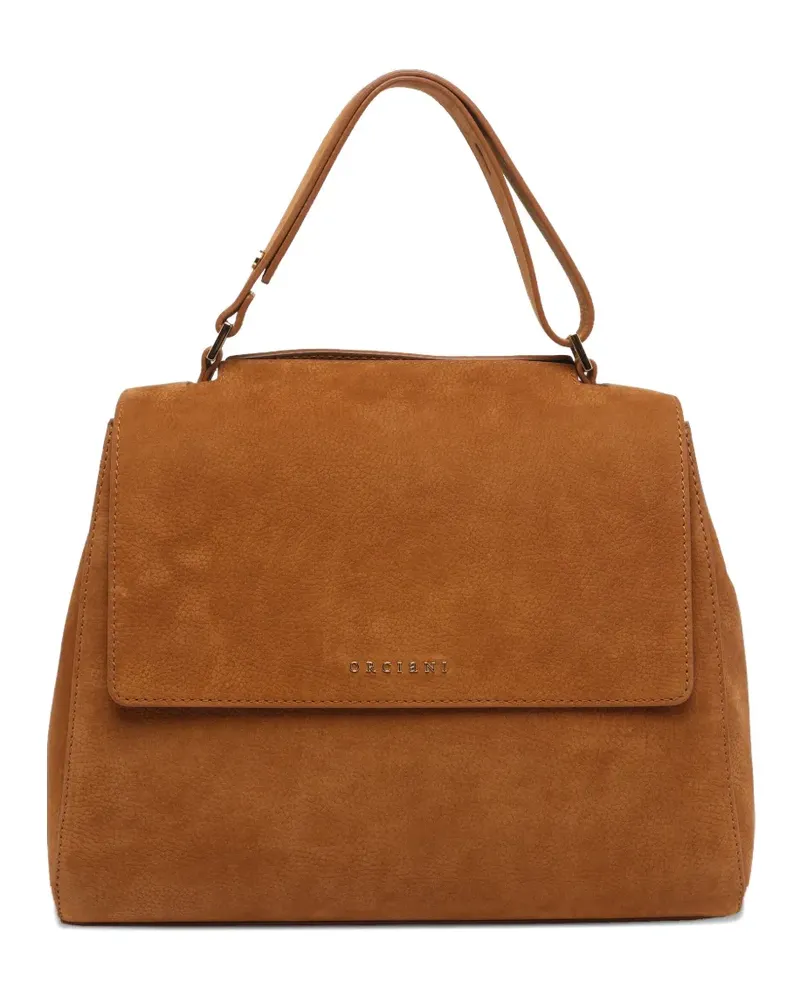 Orciani leather shoulder bag - Braun Braun