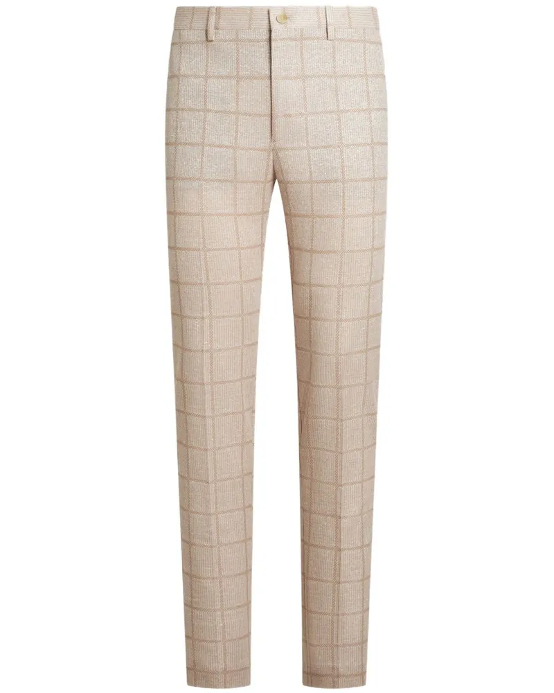 Etro Karierte Chino - Nude Nude