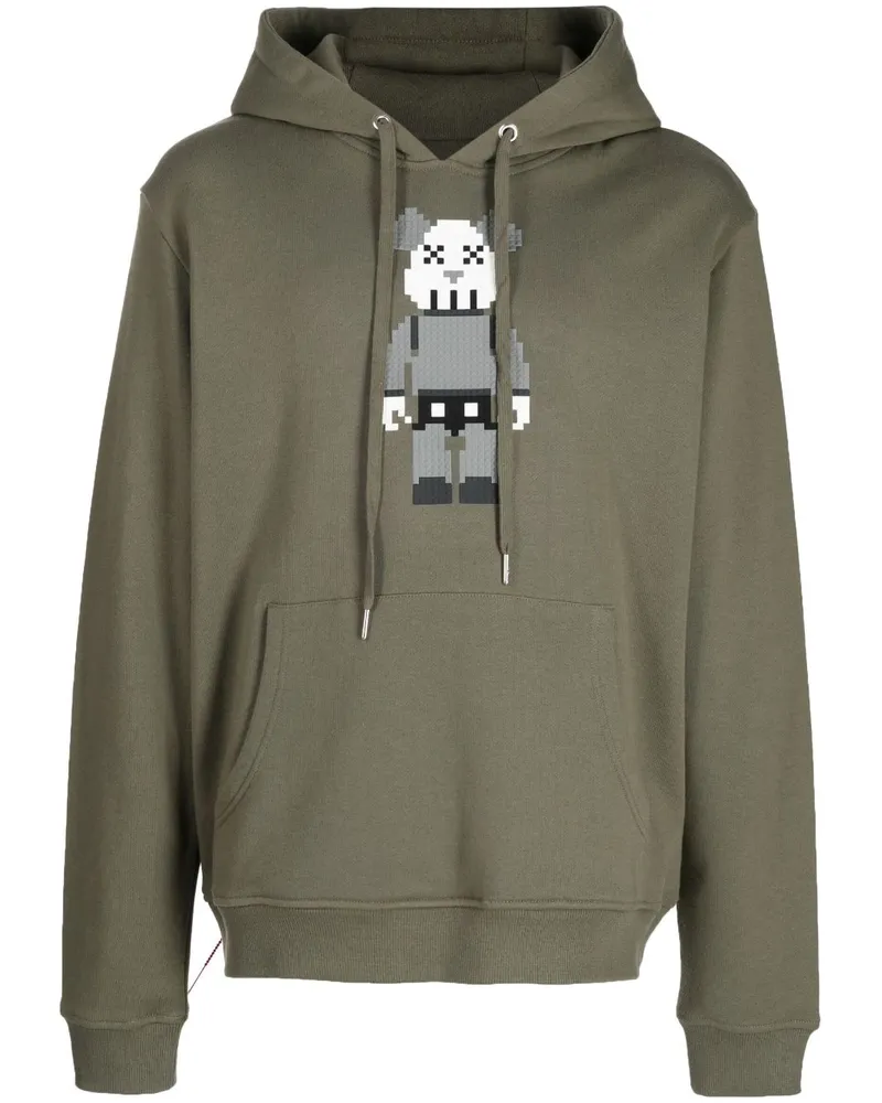 Mostly Heard Rarely Seen Hoodie mit Bären-Print Grün