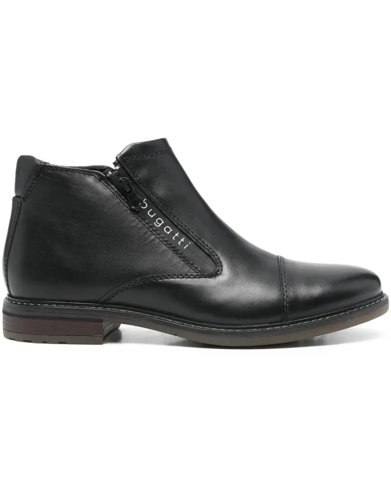 Bugatti Chelsea-Boots mit Reißverschluss - Schwarz Schwarz