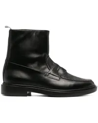 Thom Browne Stiefel mit Stegverzierung Schwarz