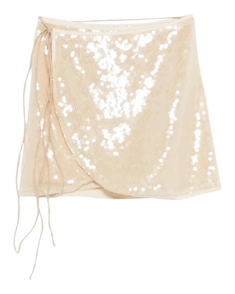 Oséree tie-detail mini skirt - Nude Nude