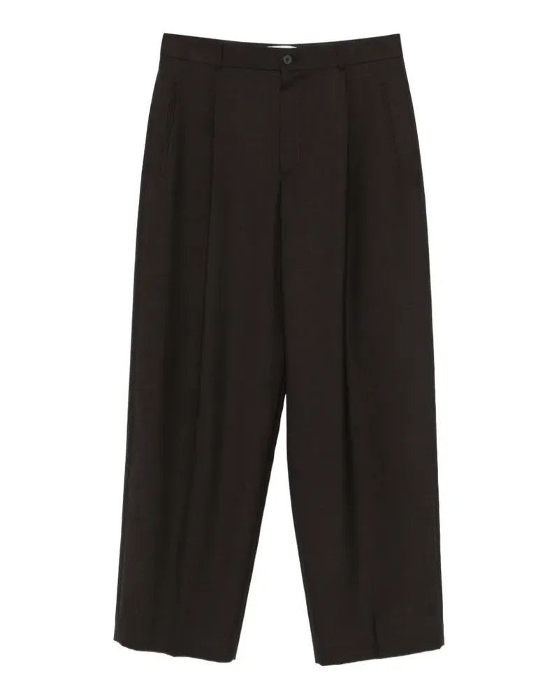 The Row sheep wool pleated trousers - Braun Braun