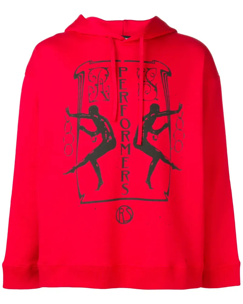 Raf Simons Sweatshirt mit Print - Rot Rot