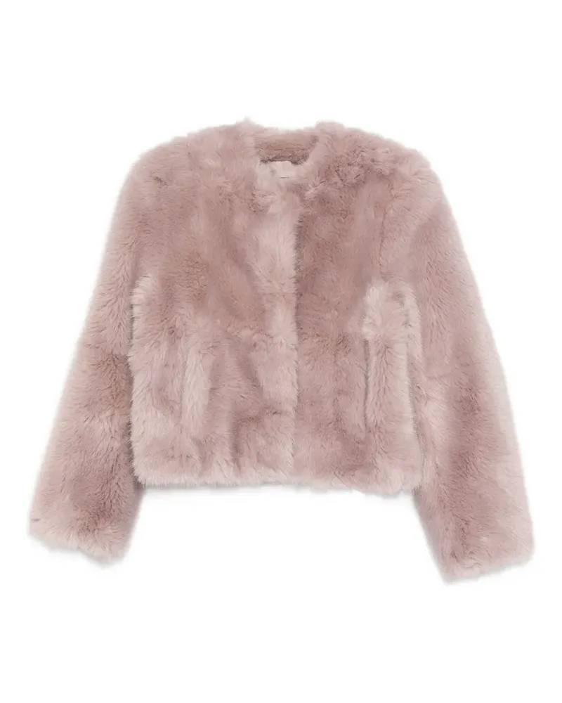 STAND Halle faux fur jacket - Rosa Rosa