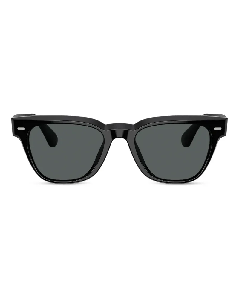 Oliver Peoples Rueny Sonnenbrille mit eckigem Gestell - Schwarz Schwarz