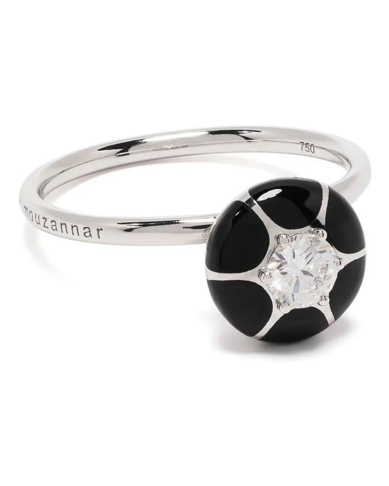 Selim Mouzannar 18kt Sea Flower Weißgoldring Silber